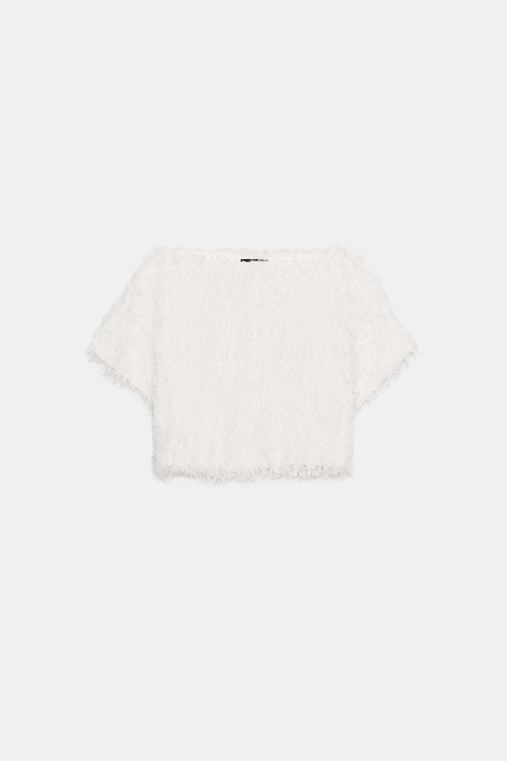 FRINGED KNIT TOP